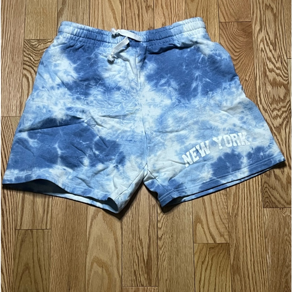 Blue graphic shorts